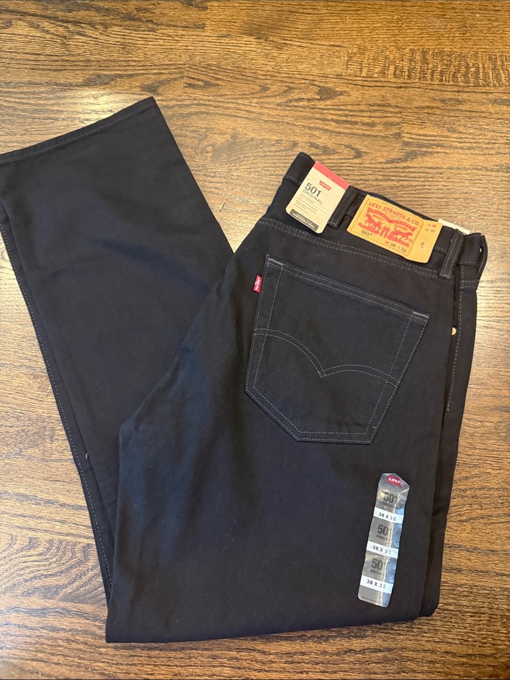 Levi's 501 Straight Men’s Jeans - Black 38x32